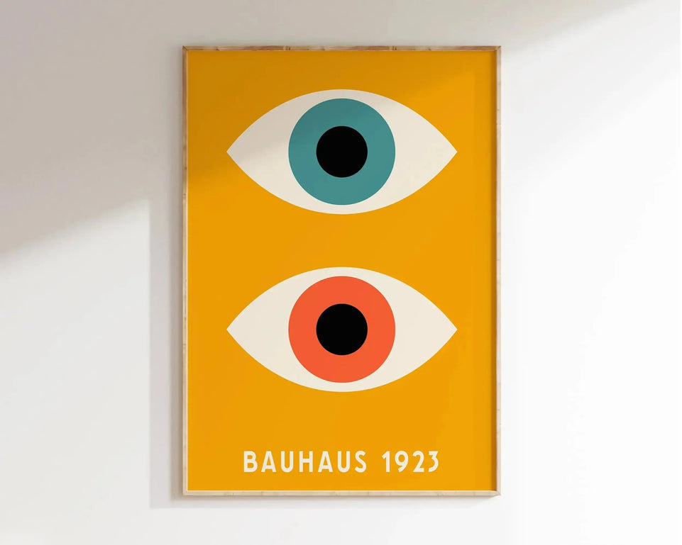 Modernist Bauhaus Geometric Canvas Poster Living Room Wall Art Retro Prints Mid Century Home Decorative Wall Art Painting June Wall Art