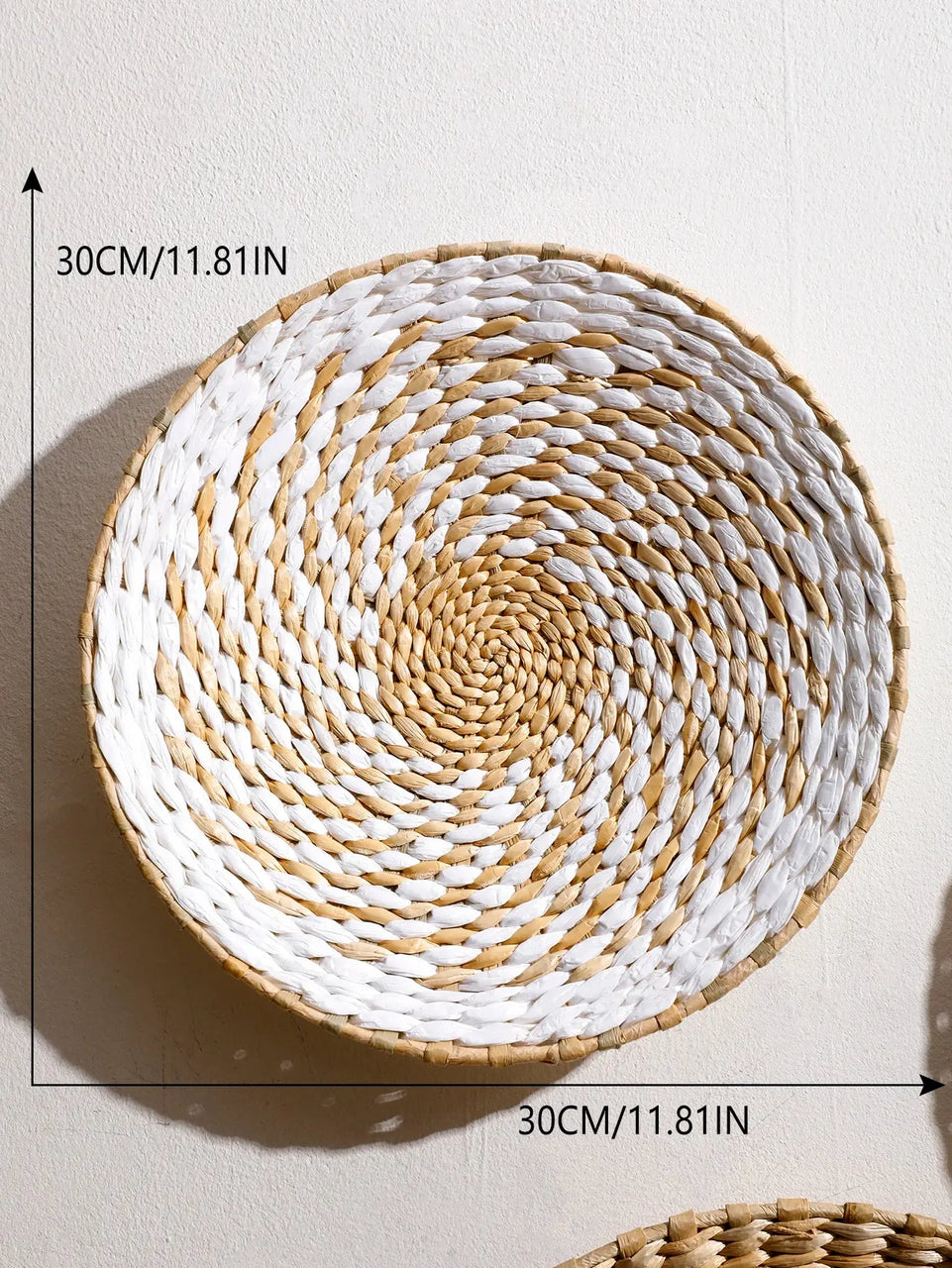 Seagrass Wall Hanging Decor Wall Basket Boho Home Decoration Handmade Natural Wall Art for Kitchen Bedroom Living Room Ornament June Wall Art