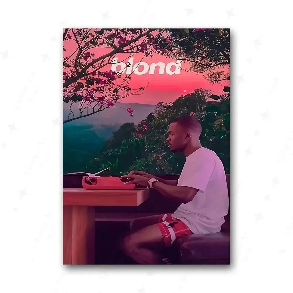 Tyler The Creator Frank Blonde Poster Hip Hop Rapper Singer Star Band Music Cover Wall Art Canvas Painting Cafe Home Room Decor June Wall Art