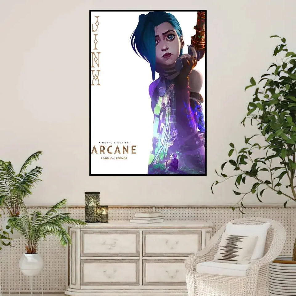 Arcane League of Legends Poster Prints Wall Sticker Painting Bedroom Living Room Decoration Office Home Self Adhesive June Wall Art