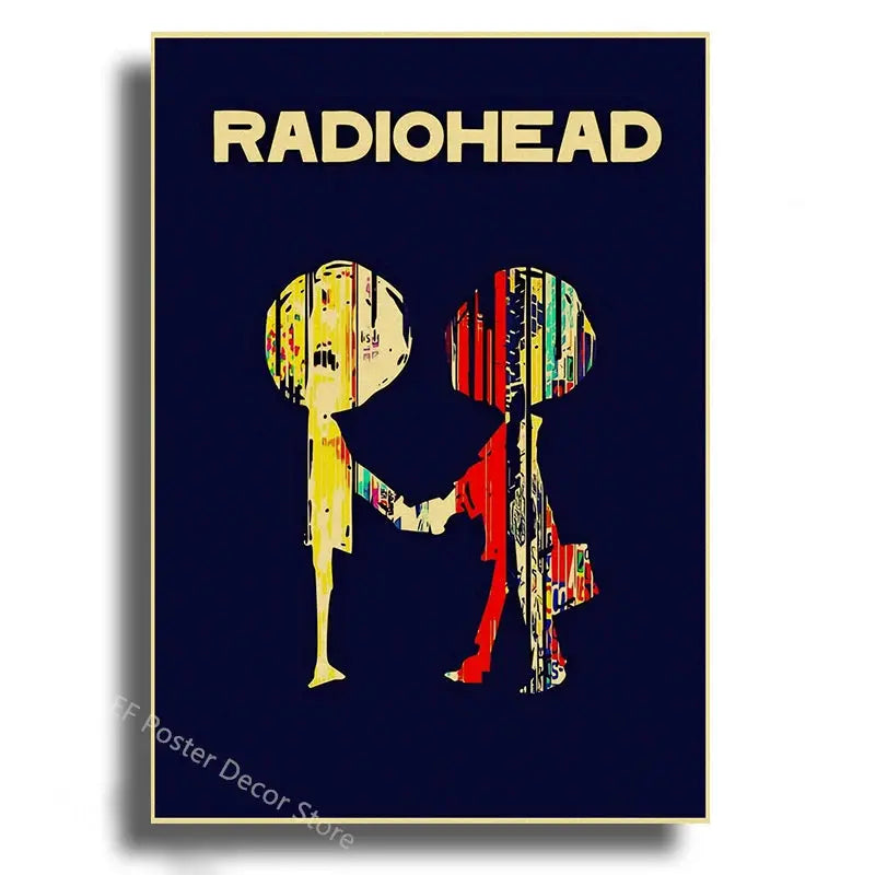 Rock Band Radiohead Music Art Poster Retro Prints Album Posters Vintage Home Room Bar Cafe Decor Aesthetic Picture Wall Painting June Wall Art