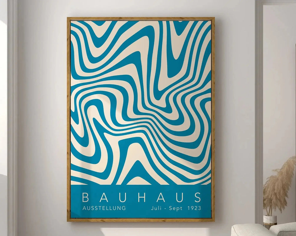 Modernist Bauhaus Geometric Canvas Poster Living Room Wall Art Retro Prints Mid Century Home Decorative Wall Art Painting June Wall Art