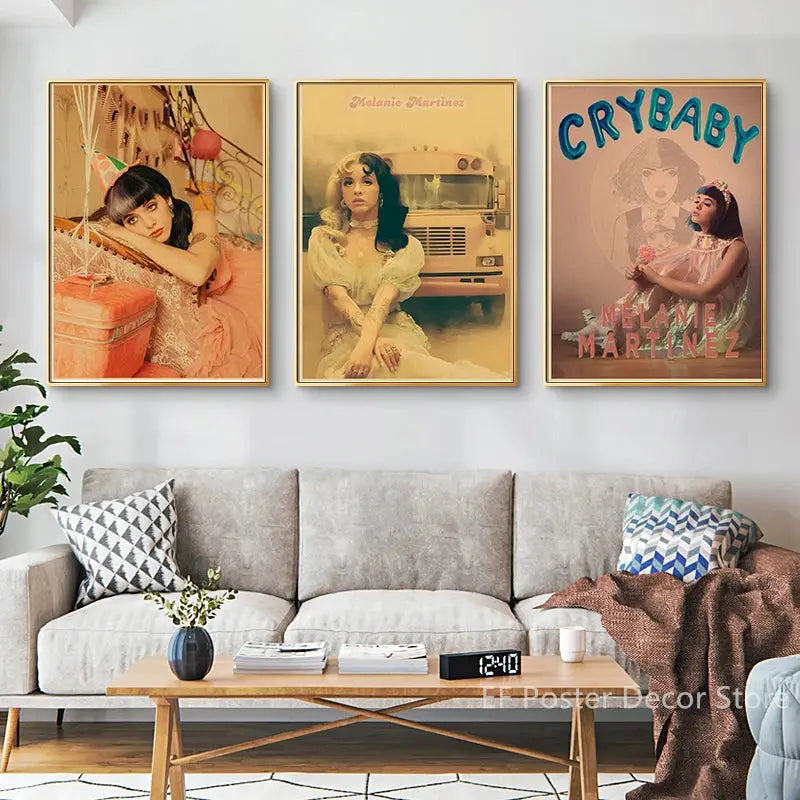 Vintage Singer Poster Retro Music Album Prints Melanie Martinez Pop Home Room Bar Cafe Club Decor Aesthetic Art Wall Painting June Wall Art