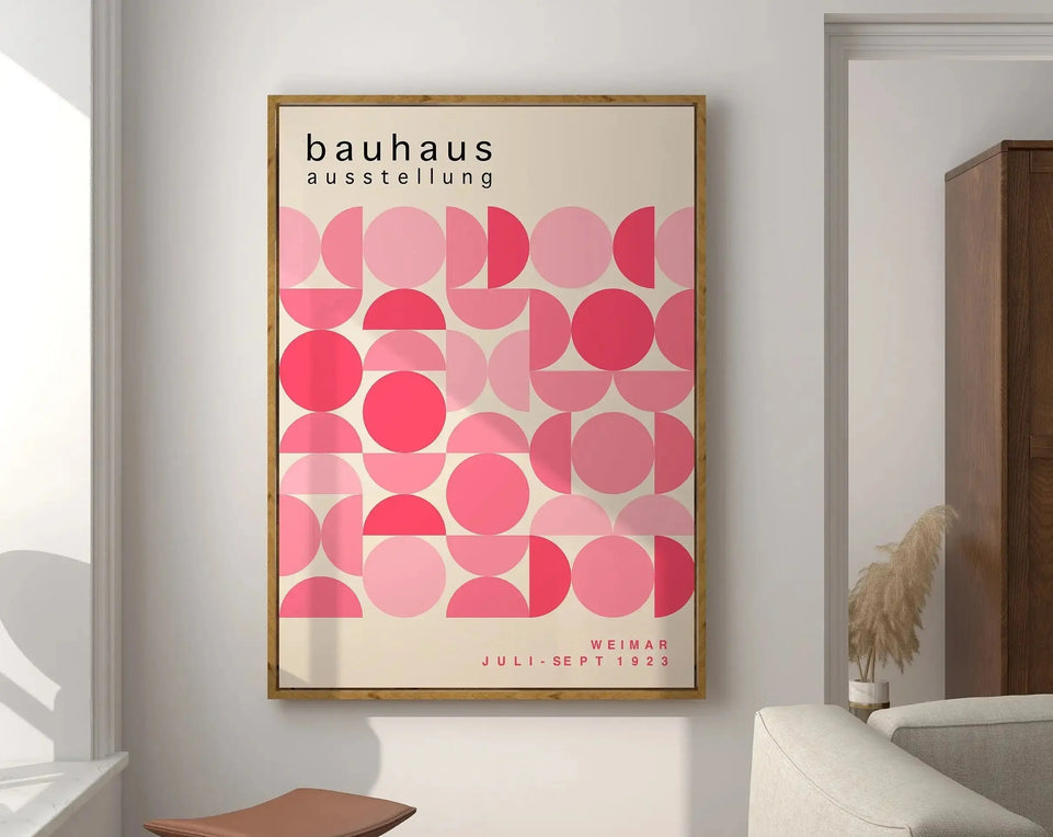 Modernist Bauhaus Geometric Canvas Poster Living Room Wall Art Retro Prints Mid Century Home Decorative Wall Art Painting June Wall Art