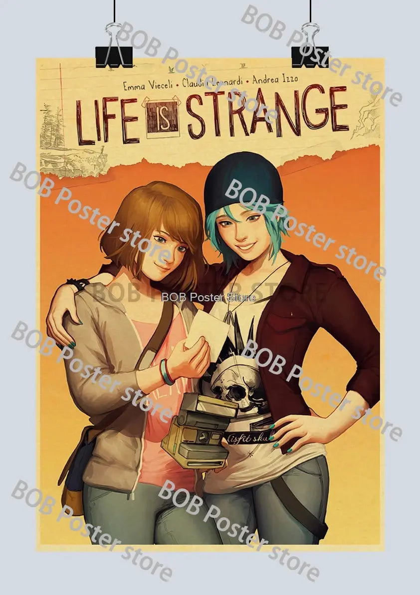 Classic Life is Strange 1 2 Before the Storm Video Game Kraft Poster Painting Wall Sticker Art Picture Game Room Home Gift Decor June Wall Art