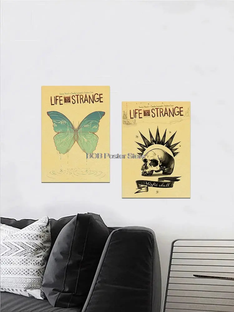 Classic Life is Strange 1 2 Before the Storm Video Game Kraft Poster Painting Wall Sticker Art Picture Game Room Home Gift Decor June Wall Art