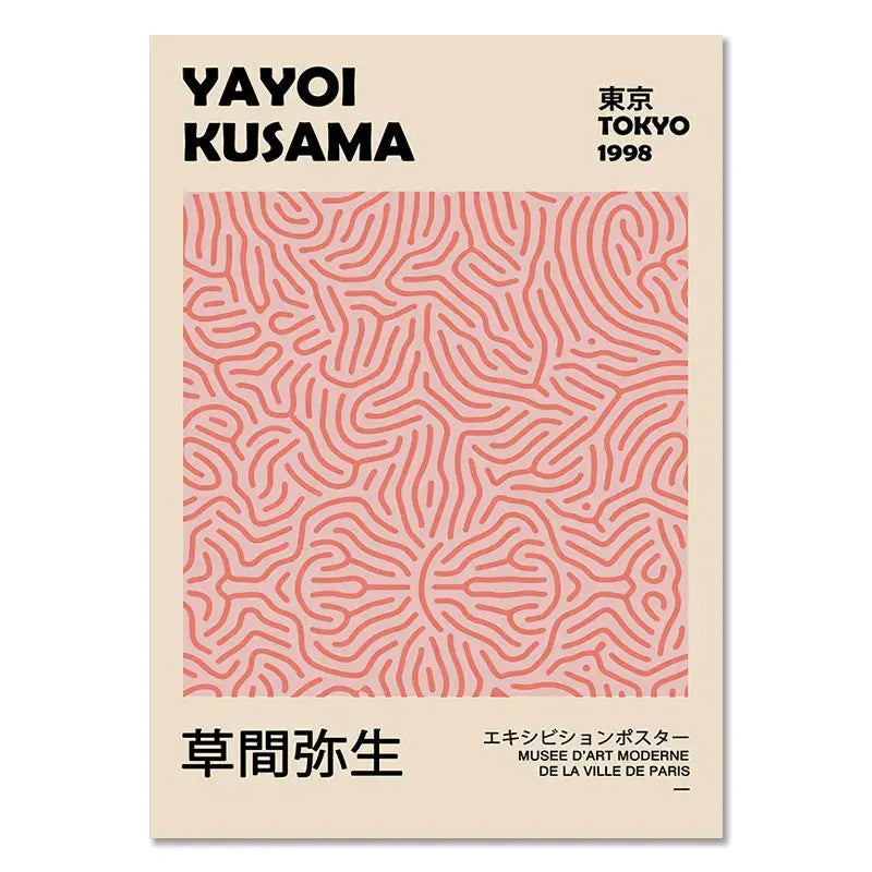 Abstract Yayoi Kusama Orange Wall Art Matisse Mark Rothko Posters and Prints Flower Market Canvas Painting Mural Decoration June Wall Art