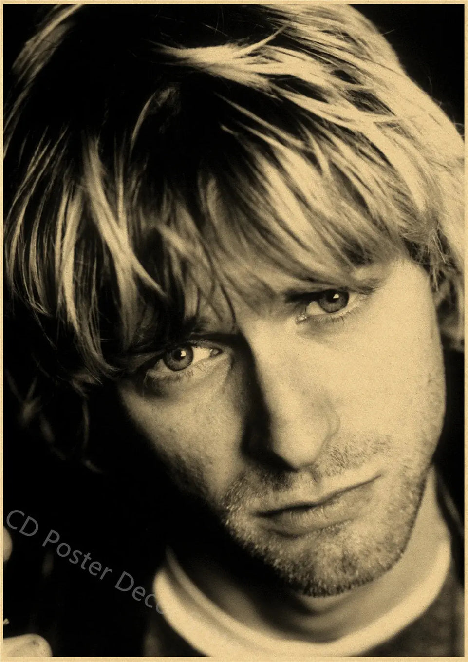 Singer Kurt Cobain Retro Poster Kraft Paper Prints and Posters DIY Vintage Home Room Bar Cafe Decor Aesthetic Art Wall Painting June Wall Art