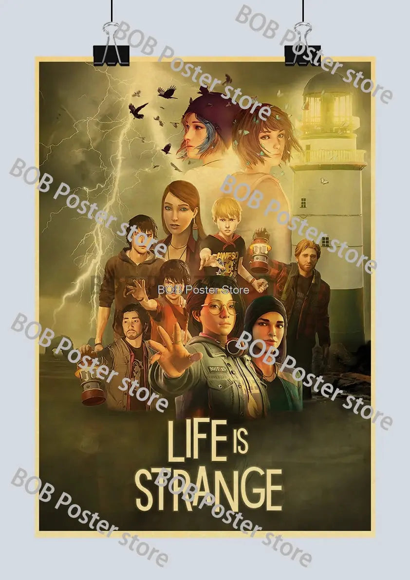 Classic Life is Strange 1 2 Before the Storm Video Game Kraft Poster Painting Wall Sticker Art Picture Game Room Home Gift Decor June Wall Art