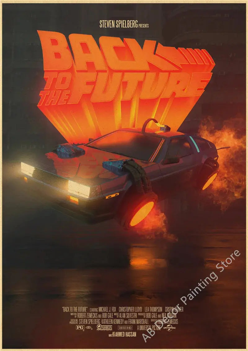 Back To The Future 1 2 3 Movie Posters Kraft Paper Prints Vintage Home Room Cafe Bar Art Wall Decor Aesthetic Painting Picture June Wall Art