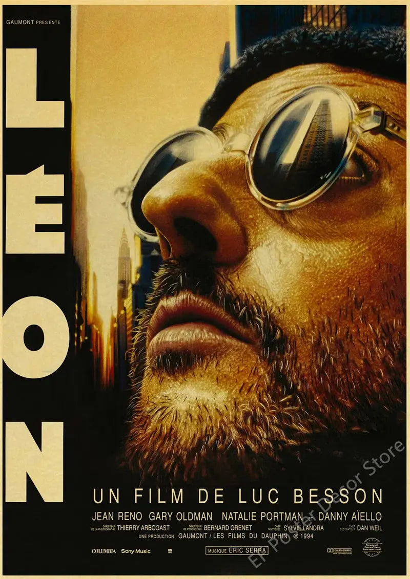 Hot Classic Movie Poster Leon Godfather TV Film Prints Posters Vintage Home Room Club Wall Decor Gift Art Picture Retro Painting June Wall Art