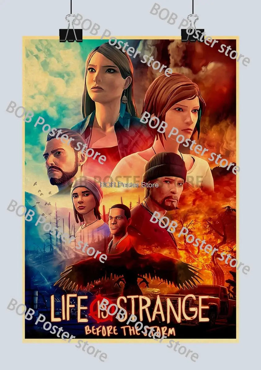 Classic Life is Strange 1 2 Before the Storm Video Game Kraft Poster Painting Wall Sticker Art Picture Game Room Home Gift Decor June Wall Art