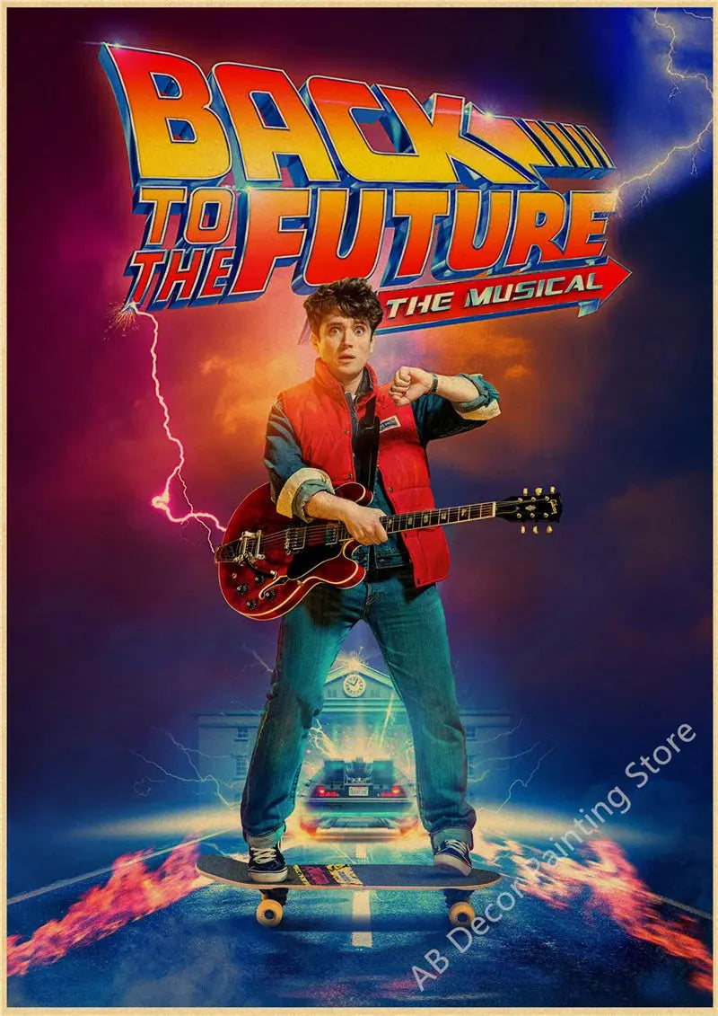 Back To The Future 1 2 3 Movie Posters Kraft Paper Prints Vintage Home Room Cafe Bar Art Wall Decor Aesthetic Painting Picture June Wall Art