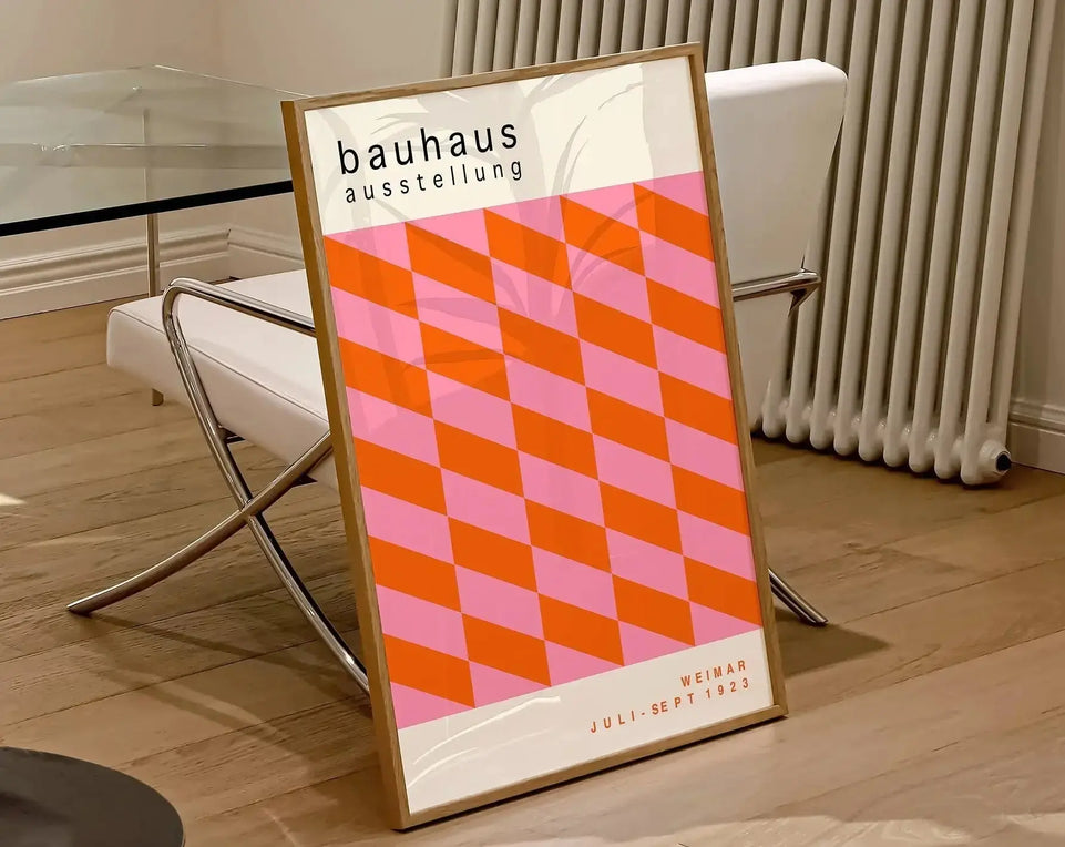 Modernist Bauhaus Geometric Canvas Poster Living Room Wall Art Retro Prints Mid Century Home Decorative Wall Art Painting June Wall Art