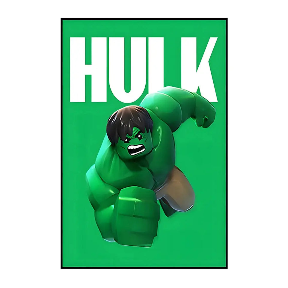 MINISO Marvel Wall Art Posters SpiderMan Iron Man Avengers Superhero Disney Kid Room Decor Cartoon Canvas Painting Picture Print June Wall Art