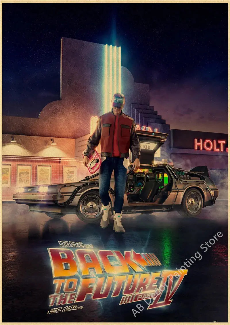 Back To The Future 1 2 3 Movie Posters Kraft Paper Prints Vintage Home Room Cafe Bar Art Wall Decor Aesthetic Painting Picture June Wall Art