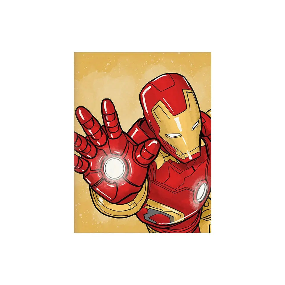 MINISO Poster Marvel Canvas Wall Art Print Mural Spider-Man Iron Man Captain America Cartoon Poster Home Decor Gift for Friends June Wall Art