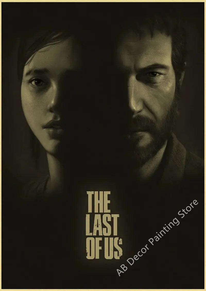 Retro The Last of Us Part 1 2 Poster Kraft Paper Prints Picture DIY Vintage Home Room Bar Cafe Art Wall Decor Aesthetic Painting June Wall Art