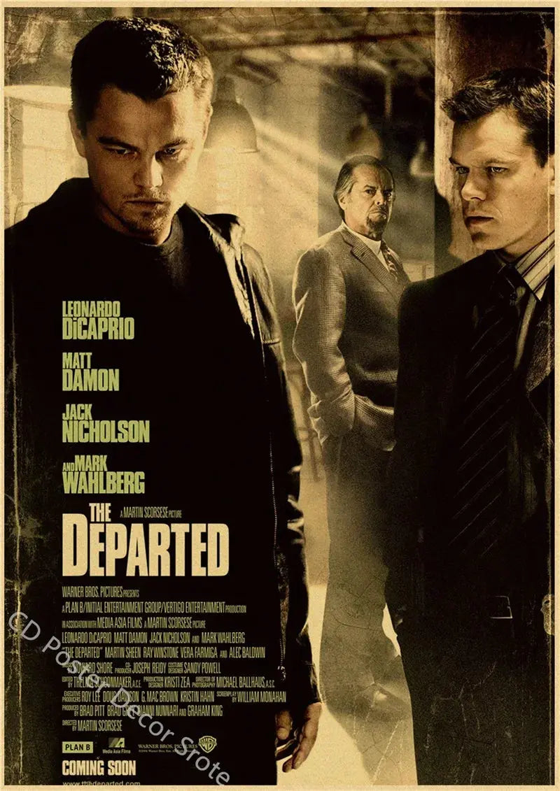 Hot Classic Movie Posters The Office Friends TV Kraft Paper Prints Godfather Vintage Home Room Decor Aesthetic Art Wall Painting June Wall Art
