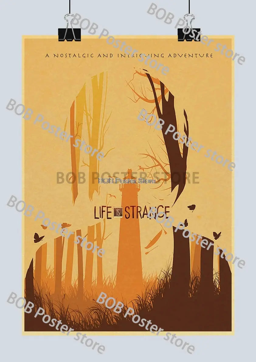 Classic Life is Strange 1 2 Before the Storm Video Game Kraft Poster Painting Wall Sticker Art Picture Game Room Home Gift Decor June Wall Art