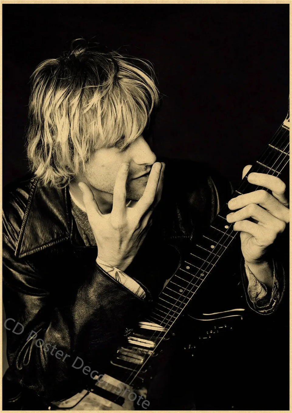 Singer Kurt Cobain Retro Poster Kraft Paper Prints and Posters DIY Vintage Home Room Bar Cafe Decor Aesthetic Art Wall Painting June Wall Art