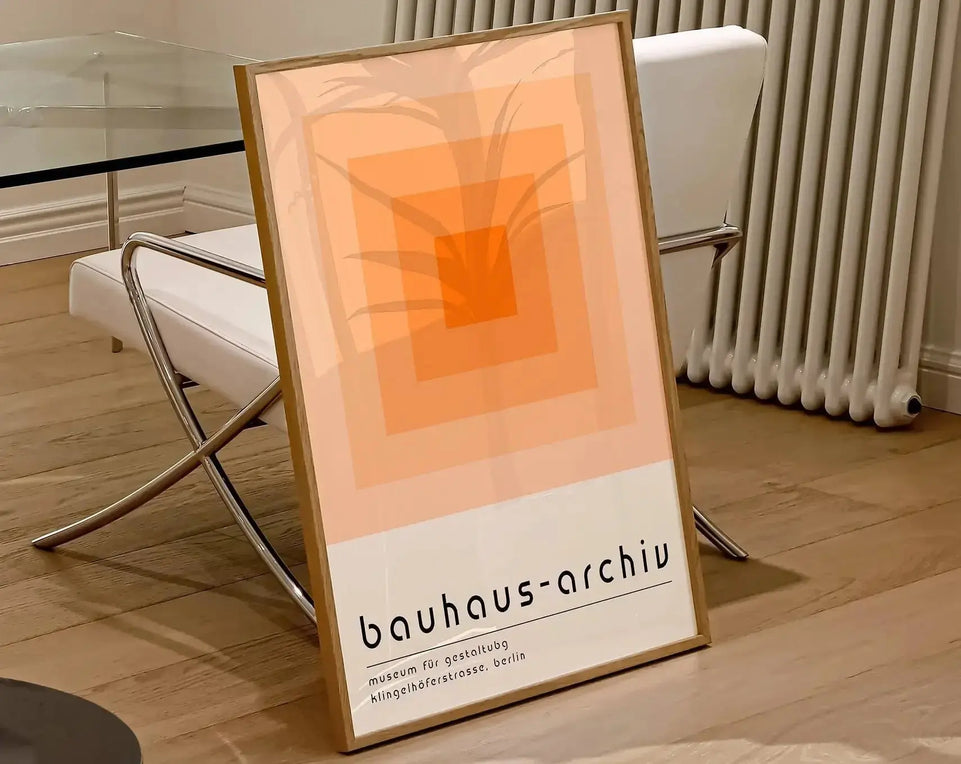 Modernist Bauhaus Geometric Canvas Poster Living Room Wall Art Retro Prints Mid Century Home Decorative Wall Art Painting June Wall Art
