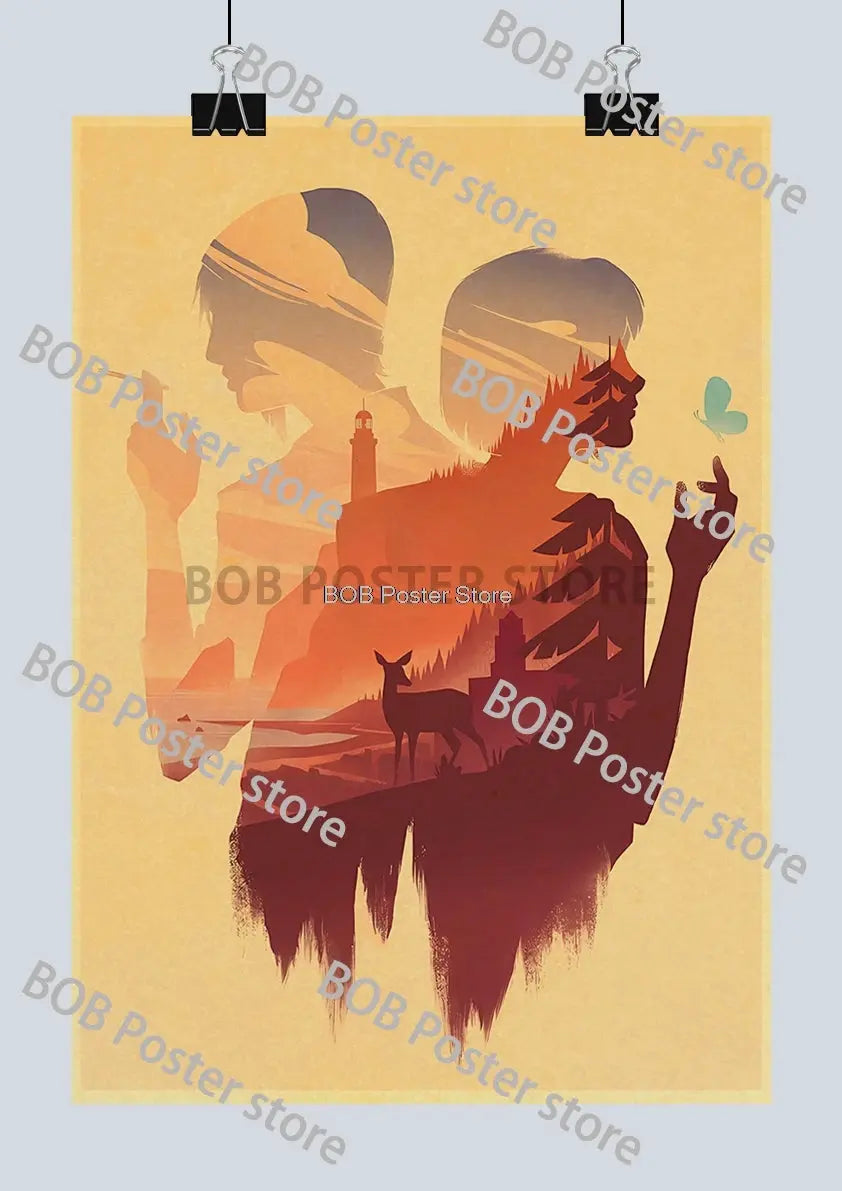 Classic Life is Strange 1 2 Before the Storm Video Game Kraft Poster Painting Wall Sticker Art Picture Game Room Home Gift Decor June Wall Art