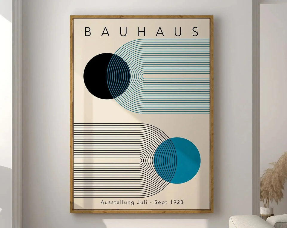 Modernist Bauhaus Geometric Canvas Poster Living Room Wall Art Retro Prints Mid Century Home Decorative Wall Art Painting June Wall Art