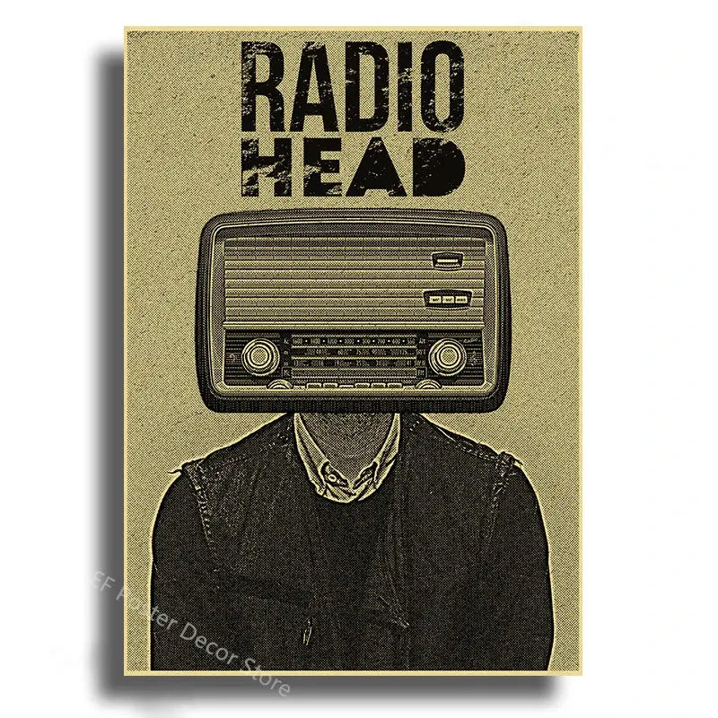 Rock Band Radiohead Music Art Poster Retro Prints Album Posters Vintage Home Room Bar Cafe Decor Aesthetic Picture Wall Painting June Wall Art