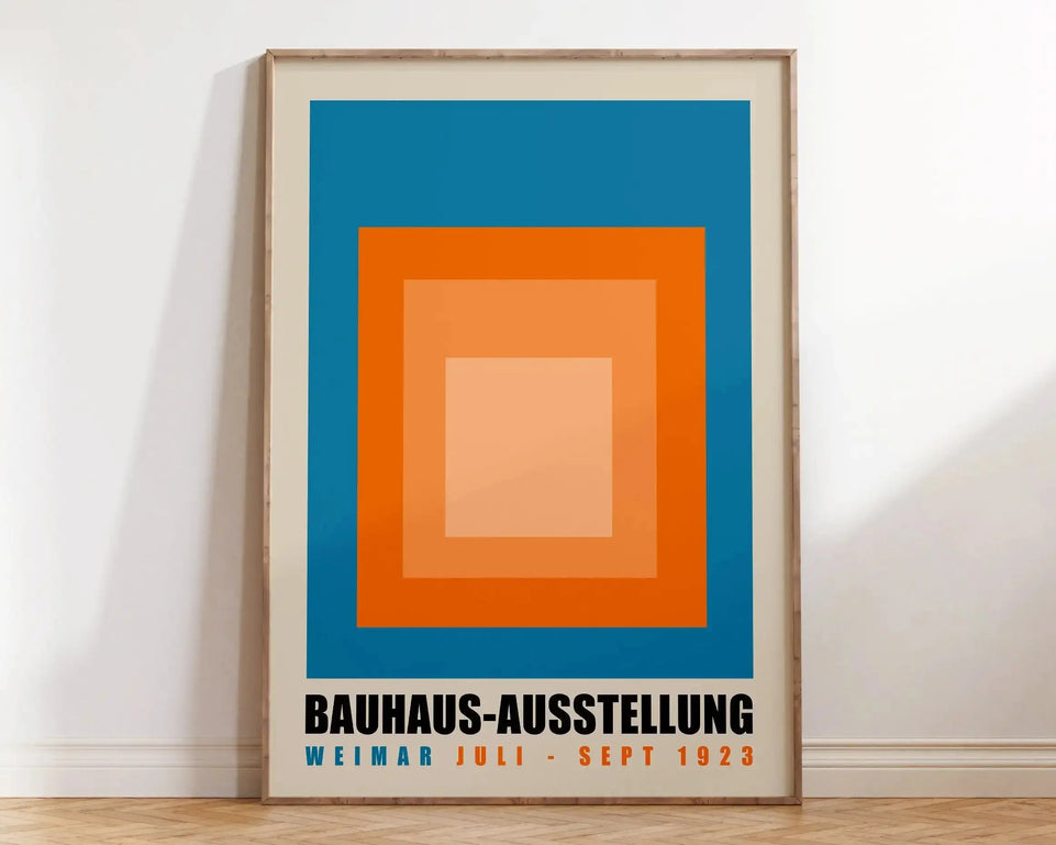Modernist Bauhaus Geometric Canvas Poster Living Room Wall Art Retro Prints Mid Century Home Decorative Wall Art Painting June Wall Art