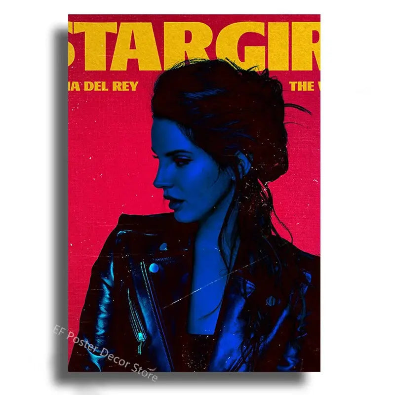 Lizzy Grant Lana Del Rey Poster Aesthetic Prints Picture Gift Kitchen Room Home Decor Club Bar Cafe Decoration Art Wall Painting June Wall Art