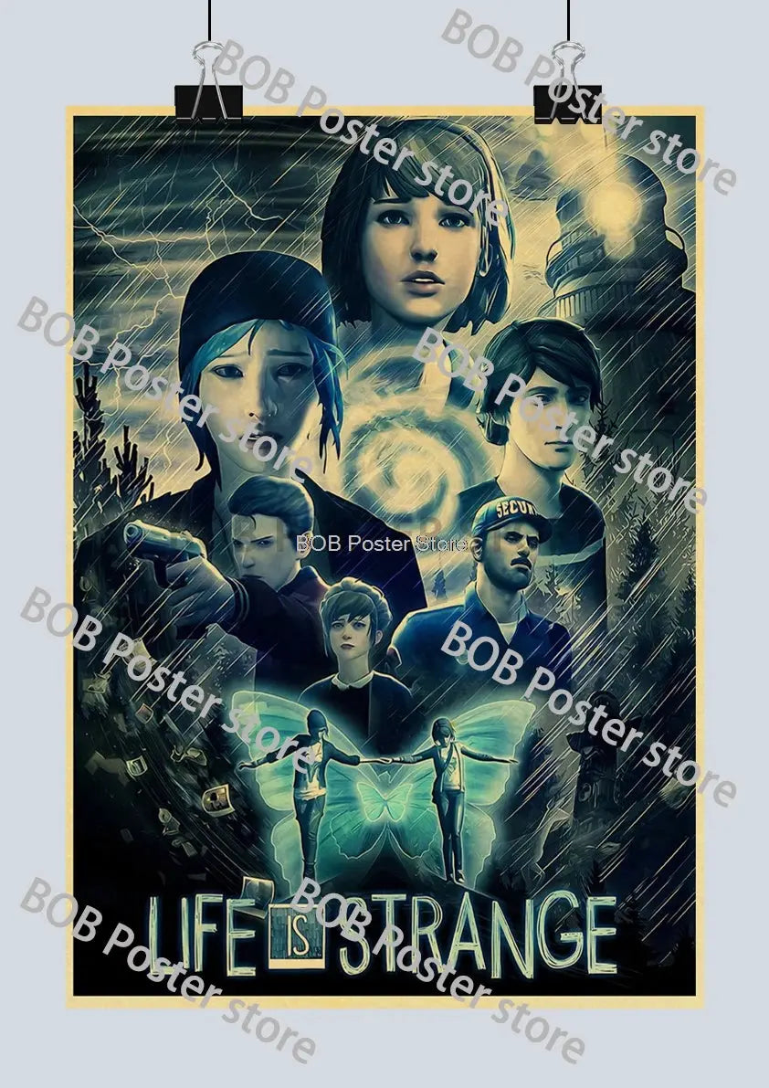 Classic Life is Strange 1 2 Before the Storm Video Game Kraft Poster Painting Wall Sticker Art Picture Game Room Home Gift Decor June Wall Art