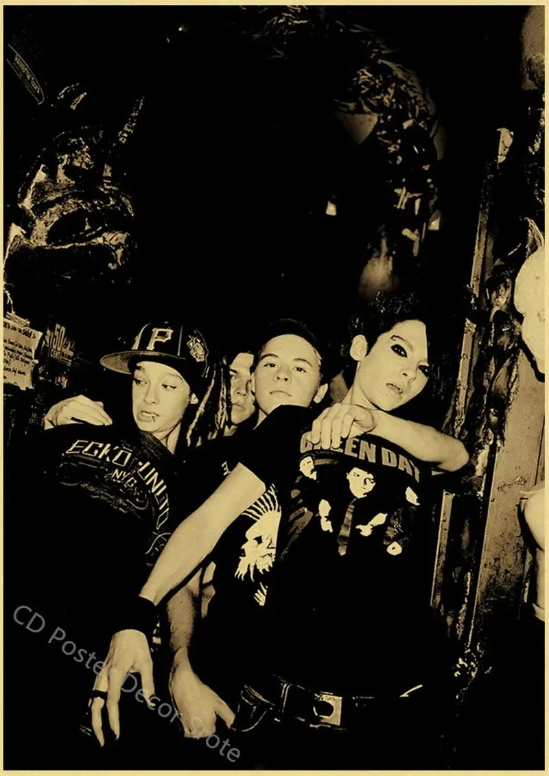 Tokio Hotel Poster German Rock Band Posters Retro Prints Nostalgic Art Wall Painting Vintage Room Home Decor Aesthetic Picture June Wall Art