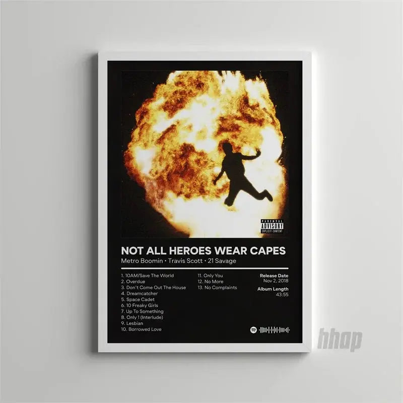 Scandinavian Minimalist Wall Art Pop Rapper Metro Boomin Music Album HD Canvas Poster Print Home Bedroom Living Room Decoration June Wall Art