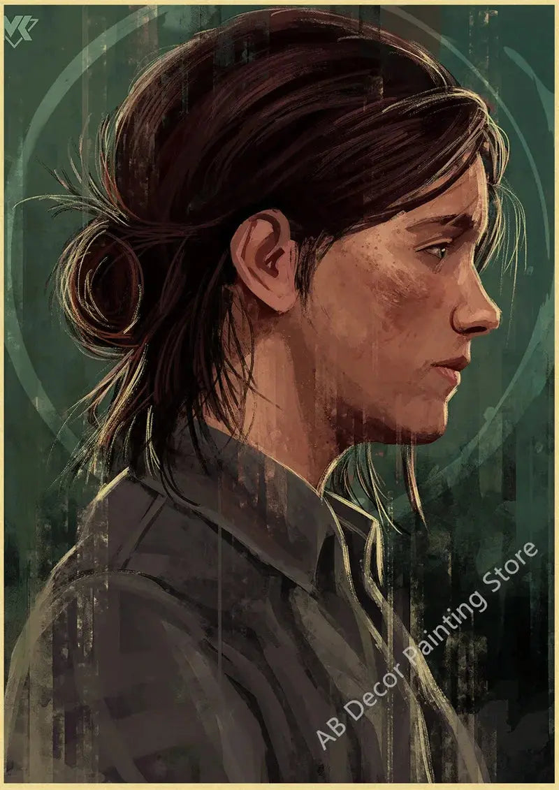 Retro The Last of Us Part 1 2 Poster Kraft Paper Prints Picture DIY Vintage Home Room Bar Cafe Art Wall Decor Aesthetic Painting June Wall Art