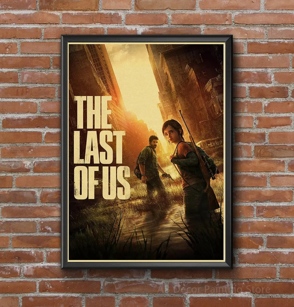 Retro The Last of Us Part 1 2 Poster Kraft Paper Prints Picture DIY Vintage Home Room Bar Cafe Art Wall Decor Aesthetic Painting June Wall Art