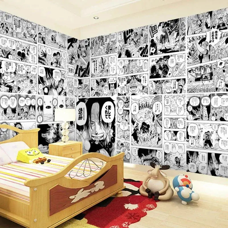 Japanese popular animation (21X30cm) 20/30/40pcs self-adhesive cartoon stickers room decorations wall stickers June Wall Art
