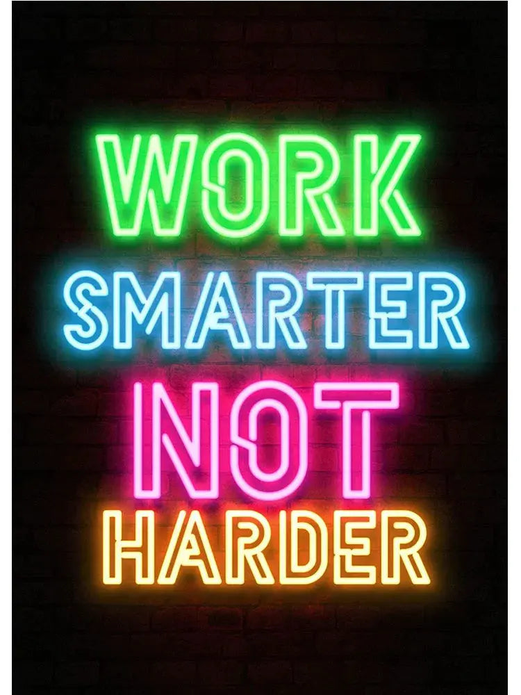 Neon Art Happy Gaming Zone Games Room Poster Print Canvas Painting Gamer Office Wall Art For Boy Bedroom Home Decor No LED June Wall Art