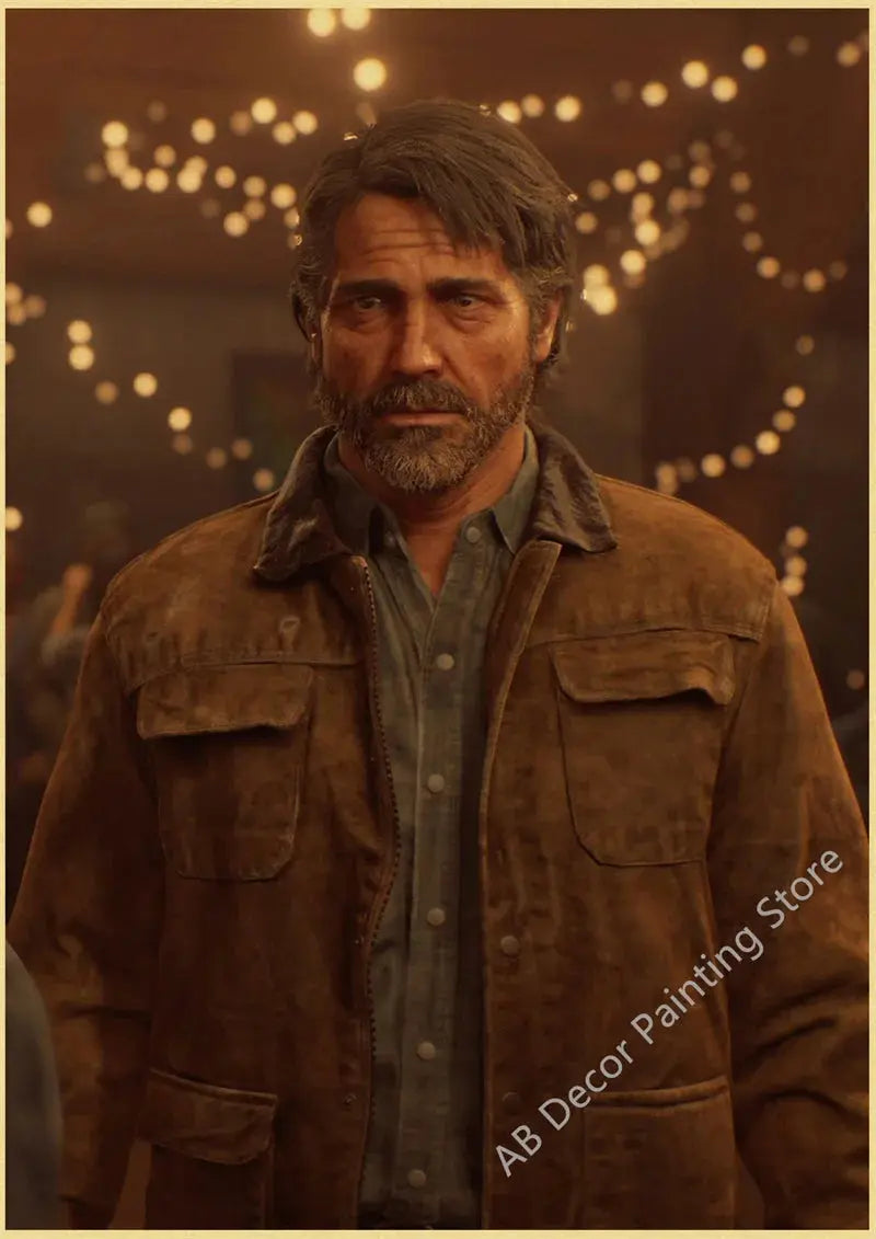 Retro The Last of Us Part 1 2 Poster Kraft Paper Prints Picture DIY Vintage Home Room Bar Cafe Art Wall Decor Aesthetic Painting June Wall Art