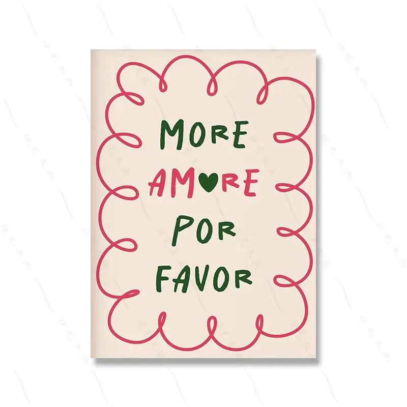 Color Food Art Quote Poster Pasta Club Canvas Painting Wall Prints French Fries Kitchen Pictures for Living Cafe Home Decoration June Wall Art