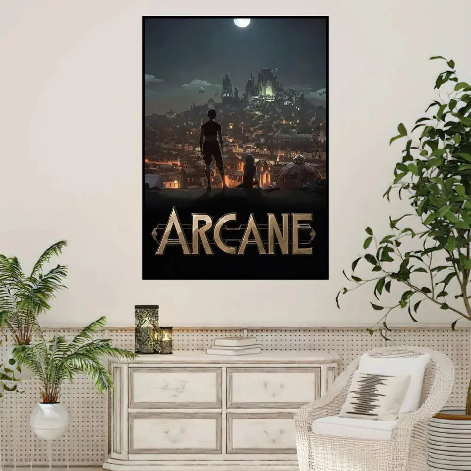 Arcane League of Legends Poster Prints Wall Sticker Painting Bedroom Living Room Decoration Office Home Self Adhesive June Wall Art