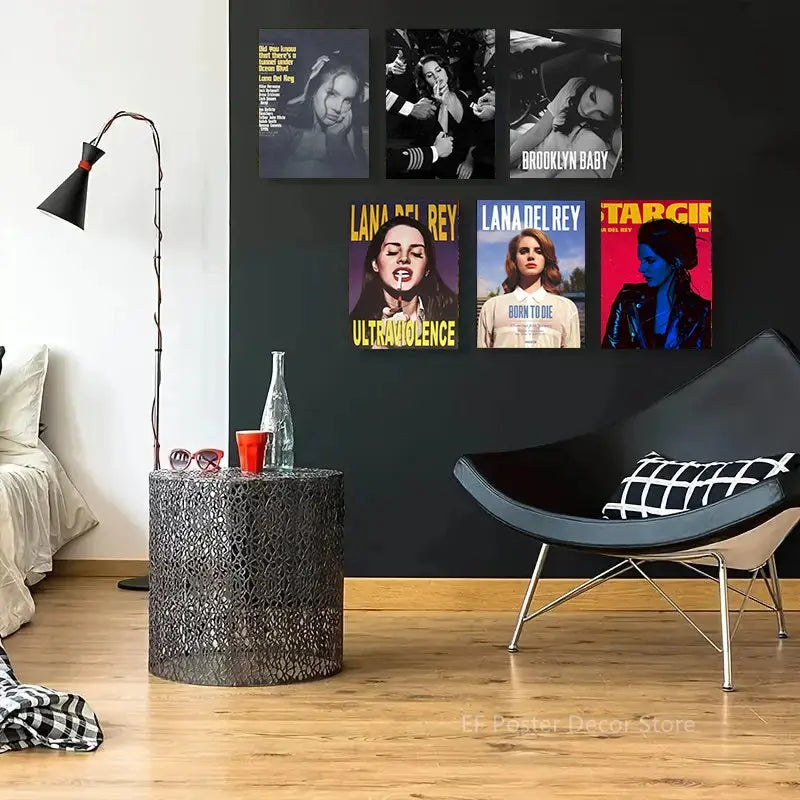 Lizzy Grant Lana Del Rey Poster Aesthetic Prints Picture Gift Kitchen Room Home Decor Club Bar Cafe Decoration Art Wall Painting June Wall Art