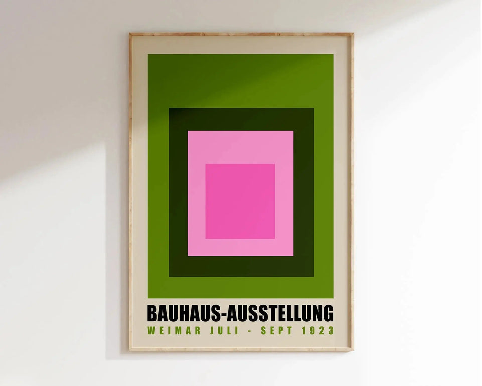 Modernist Bauhaus Geometric Canvas Poster Living Room Wall Art Retro Prints Mid Century Home Decorative Wall Art Painting June Wall Art