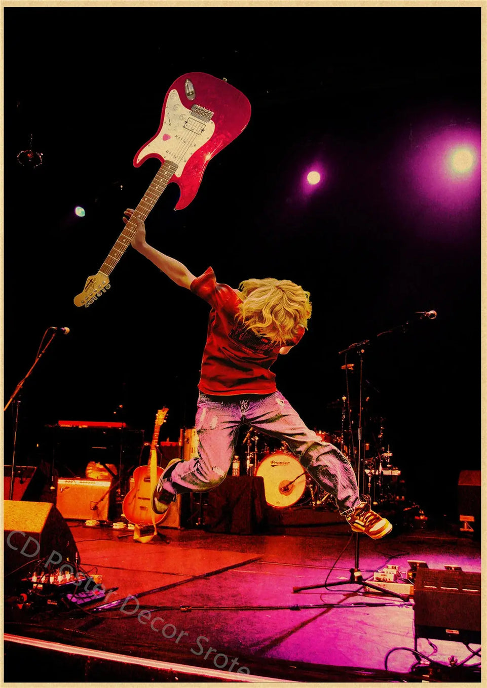 Singer Kurt Cobain Retro Poster Kraft Paper Prints and Posters DIY Vintage Home Room Bar Cafe Decor Aesthetic Art Wall Painting June Wall Art