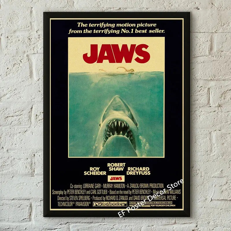 Classic Film Poster Prints Vintage Home Room Art Wall Decor Jennifer's Body/Jaws/Leon Movie Theater Painting Nostalgic Printings June Wall Art