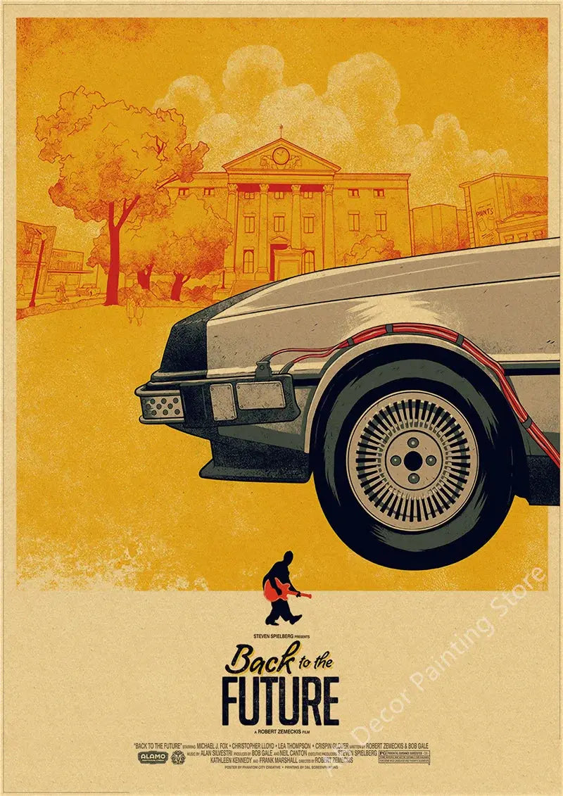 Back To The Future 1 2 3 Movie Posters Kraft Paper Prints Vintage Home Room Cafe Bar Art Wall Decor Aesthetic Painting Picture June Wall Art