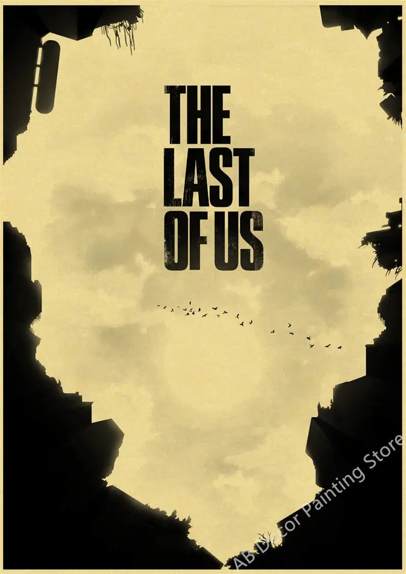 Hot The Last of Us Part 1 2 Poster Abby Ellie Retro Kraft Paper Prints Vintage Home Room Bar Cafe Club Decor Art Wall Painting June Wall Art