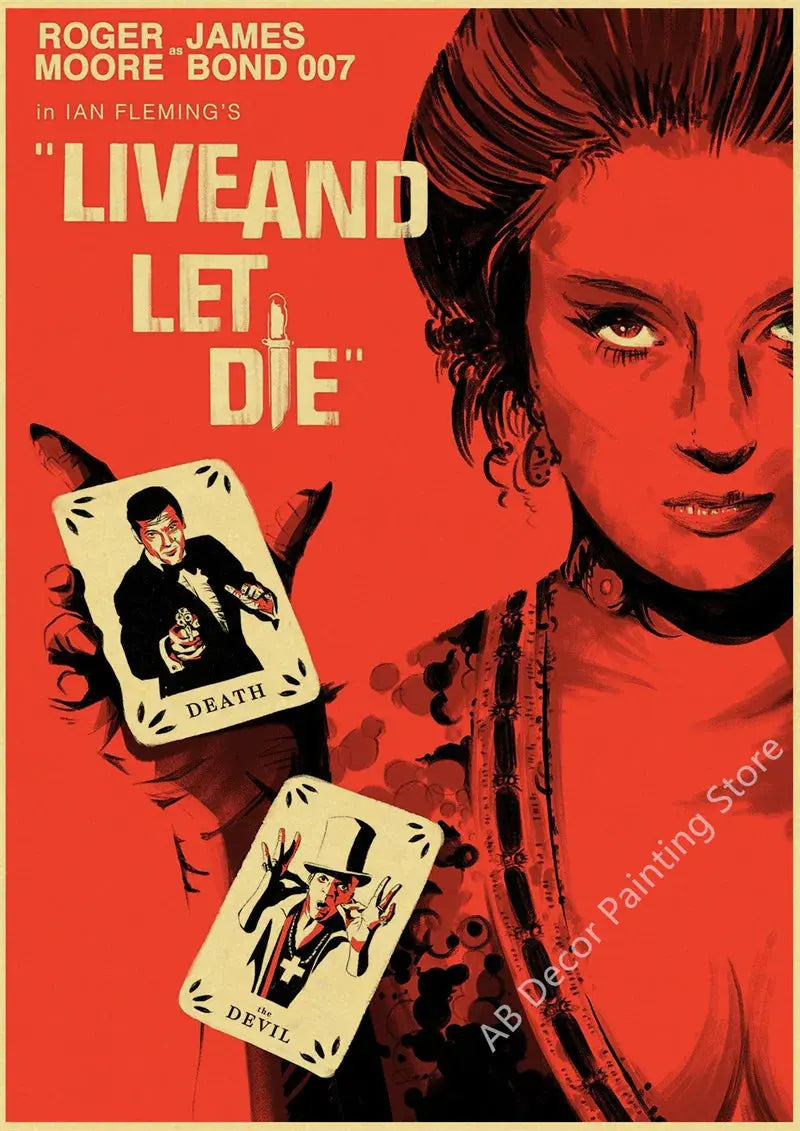 Nostalgic Printing Classic Movie Posters Kraft Paper Prints Hot Film Vintage Home Room Office Club Art Wall Decor Painting June Wall Art
