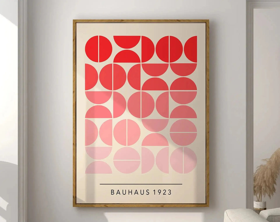 Modernist Bauhaus Geometric Canvas Poster Living Room Wall Art Retro Prints Mid Century Home Decorative Wall Art Painting June Wall Art