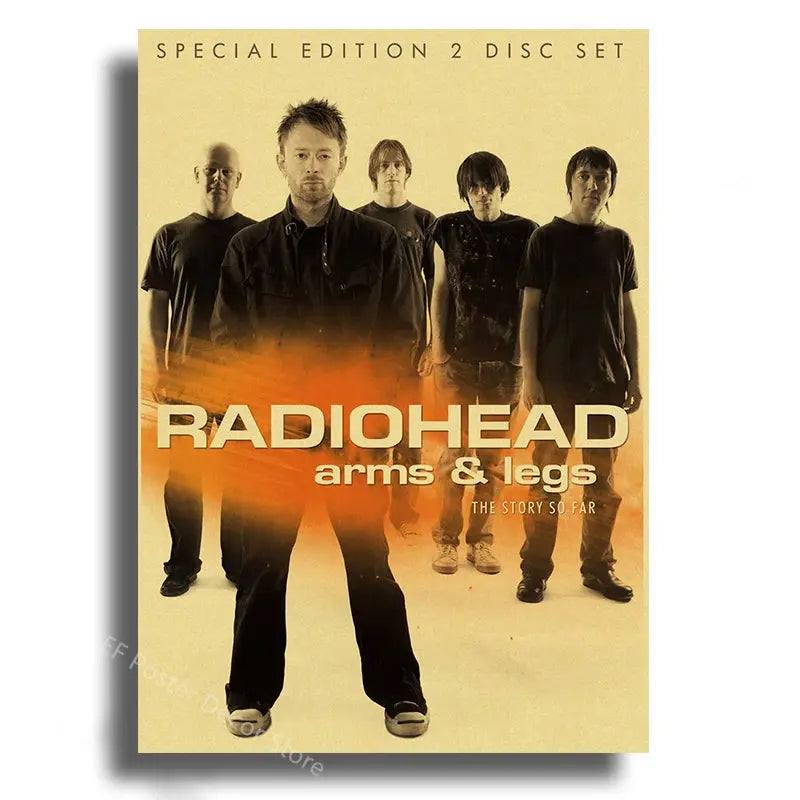 Rock Band Radiohead Music Art Poster Retro Prints Album Posters Vintage Home Room Bar Cafe Decor Aesthetic Picture Wall Painting June Wall Art